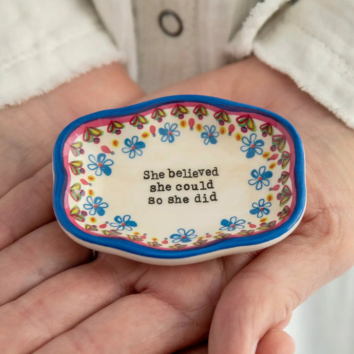 'She Believed' Artisan Trinket Dish