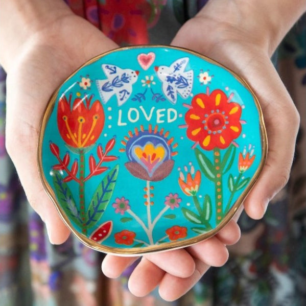 'Loved' Artsy Trinket Dish