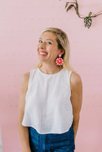 Load image into Gallery viewer, &#39;Ashy&#39; Magical Mop Tops Print Dangle Earring