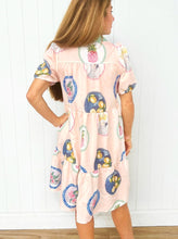 Load image into Gallery viewer, &quot;Ellie&quot; Tiered Dress in Aussie Sunday&#39;s Print - Palm Cove