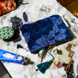 Lapis Bernanda Velvet Pouch - Sage x Clare