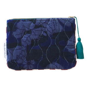 Lapis Bernanda Velvet Pouch - Sage x Clare