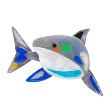 Load image into Gallery viewer, The Guileless Great White Shark Brooch - Erstwilder x Pete Cromer