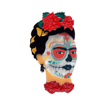 Load image into Gallery viewer, Frida Calavera Brooch - Erstwilder x Frida Kahlo