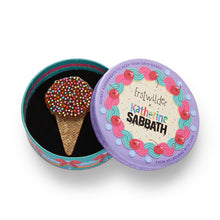 Load image into Gallery viewer, Sprinkles Ice Cream Cake Cone Brooch - Erstwilder x Katherine Sabbath