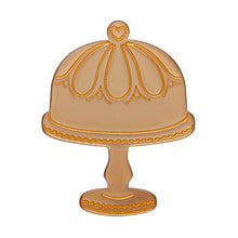 Load image into Gallery viewer, Gold Classic Cake Stand Mini Brooch - Erstwilder x Katherine Sabbath