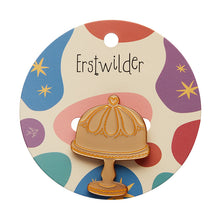 Load image into Gallery viewer, Gold Classic Cake Stand Mini Brooch - Erstwilder x Katherine Sabbath