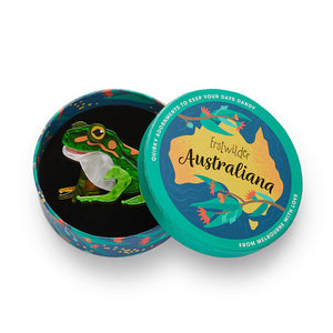 Frodo the Frog Brooch - Erstwilder Australiana