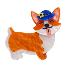 Load image into Gallery viewer, Susan the Corgi Brooch - Erstwilder London Calling