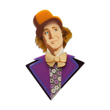 Load image into Gallery viewer, Mr Wonka Brooch - Erstwilder x Willy Wonka &amp; The Chocolate Factory