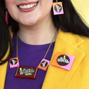 Willy Wonka Bar Brooch - Erstwilder x Willy Wonka & The Chocolate Factory