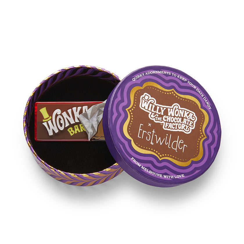 Winning Wonka Bar Brooch - Erstwilder x Willy Wonka & The Chocolate Factory