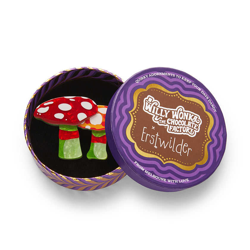 Candy Mushrooms Brooch - Erstwilder x Willy Wonka & The Chocolate Factory