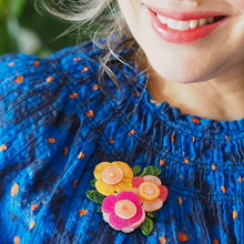 Load image into Gallery viewer, Pretty Poppies Brooch - Erstwilder x Jocelyn Proust