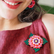 Load image into Gallery viewer, Dazzling Dahlia Brooch - Erstwilder x Jocelyn Proust