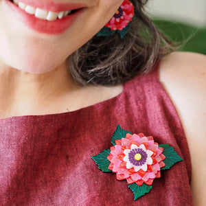 Dazzling Dahlia Brooch - Erstwilder x Jocelyn Proust