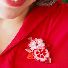 Load image into Gallery viewer, Halcyon Hibiscus Brooch - Erstwilder x Jocelyn Proust