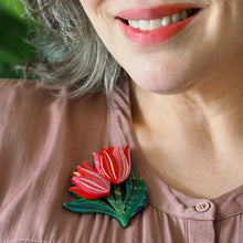 Load image into Gallery viewer, Timeless Tulips Brooch - Erstwilder x Jocelyn Proust