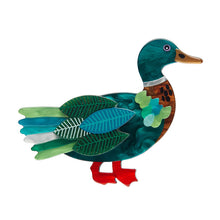 Load image into Gallery viewer, Mighty Mallard Brooch - Erstwilder x Jocelyn Proust