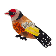 Load image into Gallery viewer, Go for Goldfinch Brooch - Erstwilder x Jocelyn Proust