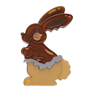 Cocoa the Bunny Brooch - Erstwilder Easter Treats