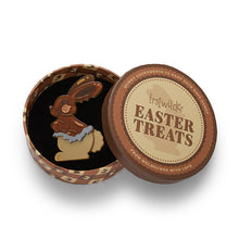 Load image into Gallery viewer, Cocoa the Bunny Brooch - Erstwilder Easter Treats