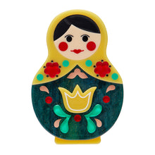 Load image into Gallery viewer, Matryoshka Memories Toy Brooch - Erstwilder Fan Favourites 2025