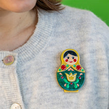 Load image into Gallery viewer, Matryoshka Memories Toy Brooch - Erstwilder Fan Favourites 2025