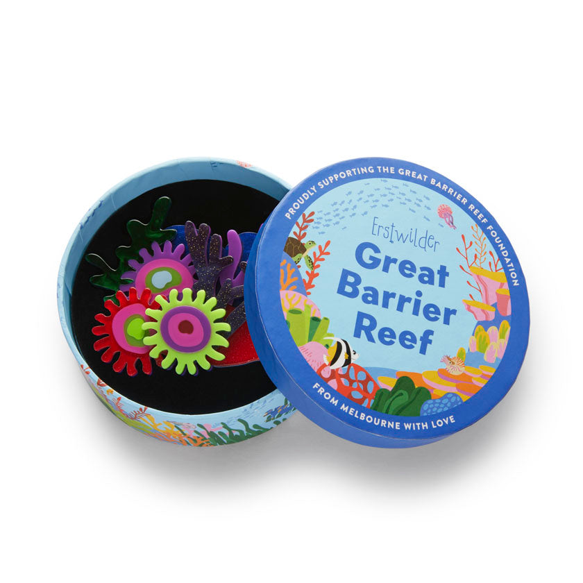 Deep Reef Corals Brooch - Erstwilder Great Barrier Reef
