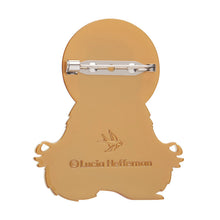Load image into Gallery viewer, The Yoga Chick Brooch - Erstwilder x Lucia Heffernan