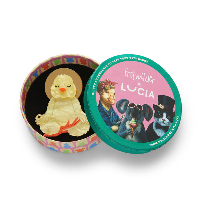 The Yoga Chick Brooch - Erstwilder x Lucia Heffernan