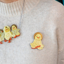 Load image into Gallery viewer, The Yoga Chick Brooch - Erstwilder x Lucia Heffernan