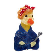 Load image into Gallery viewer, The Diligent Duck Brooch - Erstwilder x Lucia Heffernan