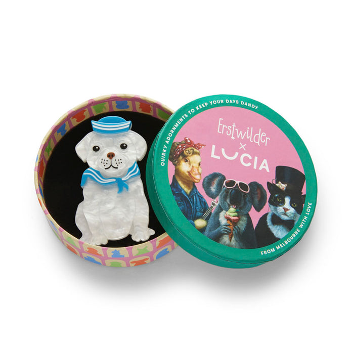 The Sailor Pup Brooch - Erstwilder x Lucia Heffernan