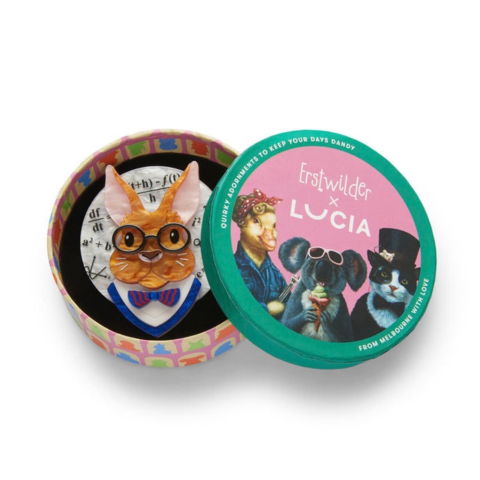 The Brightest Bunny Brooch - Erstwilder x Lucia Heffernan