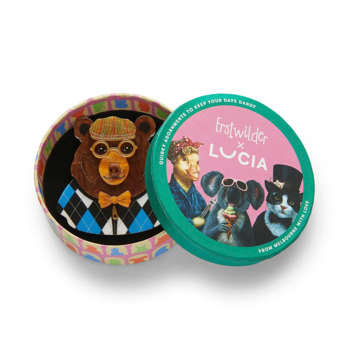 The Elder Bear Brooch - Erstwilder x Lucia Heffernan