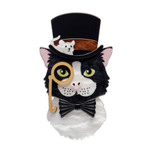 Load image into Gallery viewer, The Posh Pussycat Brooch - Erstwilder x Lucia Heffernan