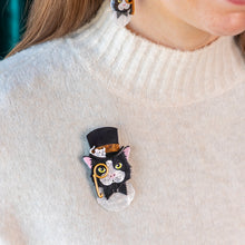 Load image into Gallery viewer, The Posh Pussycat Brooch - Erstwilder x Lucia Heffernan