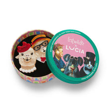 Load image into Gallery viewer, The Enamoured Alpacas Brooch - Erstwilder x Lucia Heffernan