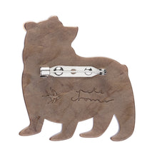 Load image into Gallery viewer, The Brawny Brown Bear Brooch - Erstwilder x Pete Cromer North America