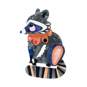 The Resourceful Raccoon Brooch - Erstwilder x Pete Cromer North America