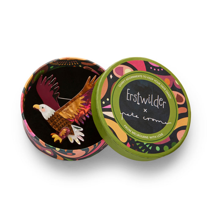 The Bold Bald Eagle Brooch - Erstwilder x Pete Cromer North America