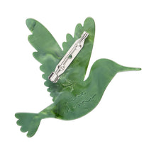 Load image into Gallery viewer, The Riveting Ruby-Throated Hummingbird Brooch - Erstwilder x Pete Cromer North America
