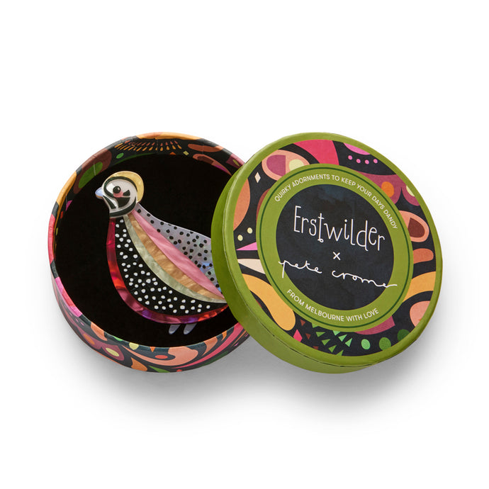 The Mysterious Montezuma Quail Brooch - Erstwilder x Pete Cromer North America