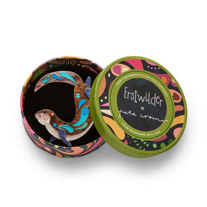 The Outgoing Otter Brooch - Erstwilder x Pete Cromer North America