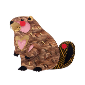 The Busy Beaver Brooch - Erstwilder x Pete Cromer North America