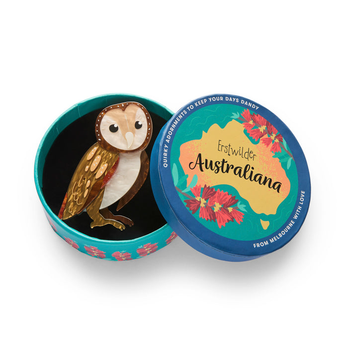 Maisie the Masked Owl Brooch - Erstwilder Australiana 2025