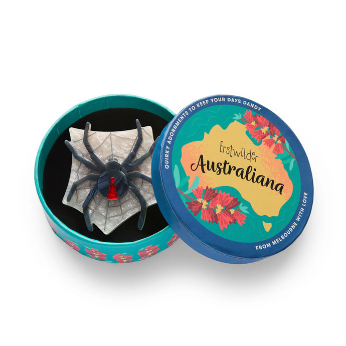 Roxy the Redback Spider Brooch - Erstwilder Australiana 2025