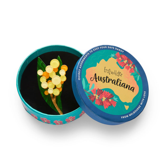 Golden Wattle Brooch - Erstwilder Australiana 2025