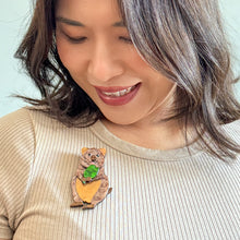 Load image into Gallery viewer, Quinn the Quokka Brooch - Erstwilder Australiana 2025
